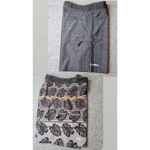Lot Of 2 Da Hui Boardshorts Mens‎ Size 40 Surfing Swim Hawaiian